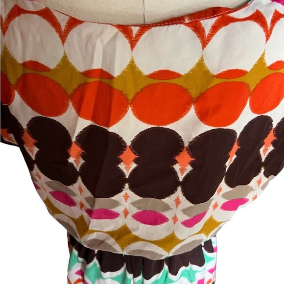 Tiana B Colorful Short Dolman Sleeves Mini Dress Size 8 - Picture 5 of 6